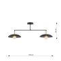 Emibig Spirit 13202 lampa podsufitowa 2x15 W czarna zdj.2