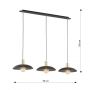 Emibig Spirit 13203 lampa wisząca 3x15 W czarna zdj.2