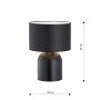 Emibig Aspen 1322LN1 lampa stołowa 1x15 W biała zdj.2