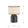 Emibig Aspen 1324LN1 lampa stołowa 1x15 W czarna zdj.2