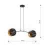 Emibig Motif 13272 lampa wisząca czarna zdj.2