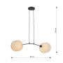 Emibig Motif 13282 lampa wisząca czarna zdj.2