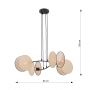 Emibig Motif 13284 lampa wisząca czarna zdj.2