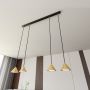 Emibig Elit 13294 lampa wisząca 4x12 W czarna zdj.4
