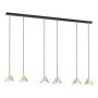 Emibig Elit 13296 lampa wisząca 6x12 W czarna zdj.1