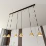 Emibig Elit 13296 lampa wisząca 6x12 W czarna zdj.4