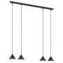 Emibig Elit 13304 lampa wisząca 4x12 W czarna zdj.2