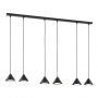 Emibig Elit 13306 lampa wisząca 6x12 W czarna zdj.1