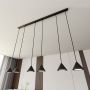 Emibig Elit 13306 lampa wisząca 6x12 W czarna zdj.4