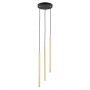 Emibig Selter Gold 13323PREM lampa wisząca 3x8 W czarna zdj.3