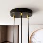 Emibig Selter Gold 13323PREM lampa wisząca 3x8 W czarna zdj.8