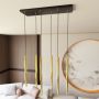 Emibig Selter Gold 13326 lampa wisząca 6x8 W czarna zdj.4