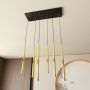 Emibig Selter Gold 13326 lampa wisząca 6x8 W czarna zdj.6