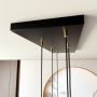 Emibig Selter Gold 13326 lampa wisząca 6x8 W czarna zdj.8