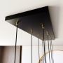 Emibig Selter Gold 13329 lampa wisząca powyżej 6x8 W czarna zdj.7