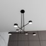 Emibig Modus 13396 lampa wisząca 6x12 W czarna zdj.5