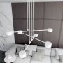Emibig Modus 13406 lampa wisząca 6x12 W biała zdj.7