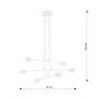 Emibig Modus 13406 lampa wisząca 6x12 W biała zdj.2