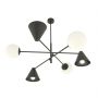 Emibig Hermes 13476 lampa wisząca 6x10 W czarna zdj.1