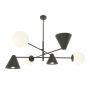 Emibig Hermes 13476 lampa wisząca 6x10 W czarna zdj.3