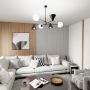 Emibig Hermes 13476 lampa wisząca 6x10 W czarna zdj.4