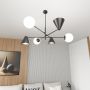 Emibig Hermes 13476 lampa wisząca 6x10 W czarna zdj.5