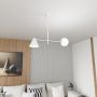 Emibig Hermes 13482 lampa wisząca 2x10 W biała zdj.6