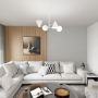 Emibig Hermes 13484 lampa wisząca 4x10 W biała zdj.4