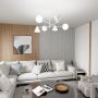 Emibig Hermes 13486 lampa wisząca 6x10 W biała zdj.4