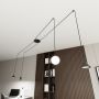 Emibig Fuji 13494 lampa wisząca 4x10 W czarna zdj.3
