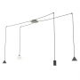 Emibig Fuji 13494 lampa wisząca 4x10 W czarna zdj.1