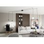 Emibig Fuji 13494 lampa wisząca 4x10 W czarna zdj.6