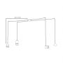 Emibig Fuji 13494 lampa wisząca 4x10 W czarna zdj.2