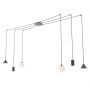 Emibig Fuji 13496 lampa wisząca 6x0 W czarna zdj.1