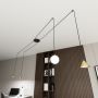 Emibig Fuji 13504 lampa wisząca 4x W czarna-złota zdj.5