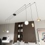 Emibig Fuji 13506 lampa wisząca 6x W czarna-złota zdj.5