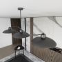 Emibig Foster 13533 lampa wisząca 3x10 W czarna zdj.6