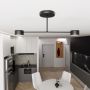Emibig Halo 13552 lampa wisząca 2x10 W czarna zdj.5