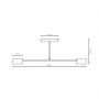 Emibig Halo 13552 lampa wisząca 2x10 W czarna zdj.2