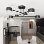 Emibig Halo 13556 lampa wisząca 6x10 W czarna zdj.3