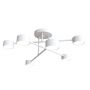 Emibig Halo 13566 lampa wisząca 6x10 W biała zdj.1