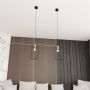 Emibig Vander 13641 lampa wisząca 1x15 W czarna-złota zdj.4