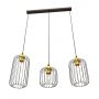 Emibig Vander 13643 lampa wisząca 3x15 W czarna-złota zdj.1