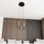 Emibig Vander 13643PREM lampa wisząca 3x15 W czarna-złota zdj.4