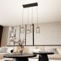 Emibig Vander 13644 lampa wisząca 4x15 W czarna-złota zdj.3