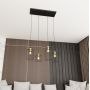 Emibig Vander 13644 lampa wisząca 4x15 W czarna-złota zdj.5