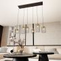 Emibig Vander 13646 lampa wisząca 6x15 W czarna-złota zdj.3
