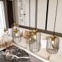 Emibig Vander 13646 lampa wisząca 6x15 W czarna-złota zdj.4