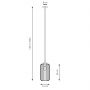 Emibig Vander 13651 lampa wisząca 1x15 W czarna zdj.2