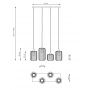 Emibig Vander 13654 lampa wisząca 4x15 W czarna zdj.2